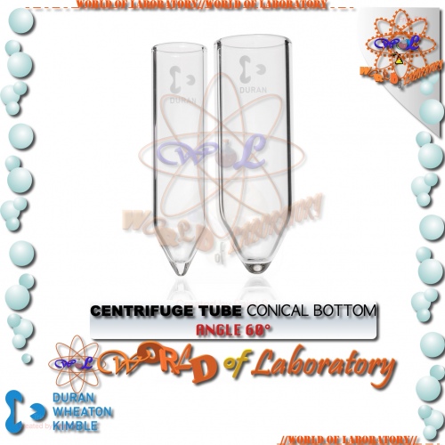 DURAN Centrifuge Tube, Conical Bottom, Angle 30° & 60°, Variable Capacity 12mL - 50mL
