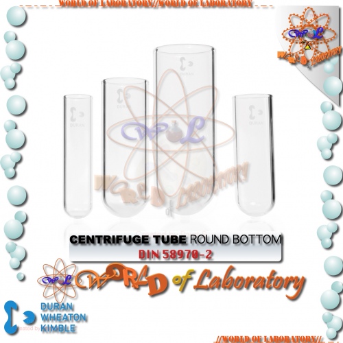 DURAN Centrifuge Tube, with Round Bottom, Variable Capacity 12mL - 80mL