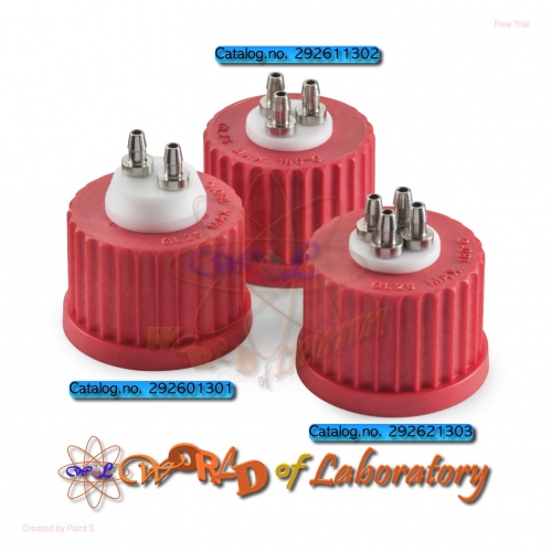 DURAN Multiport Connector Cap GL 25 from PBT, with 2/3/4 ports