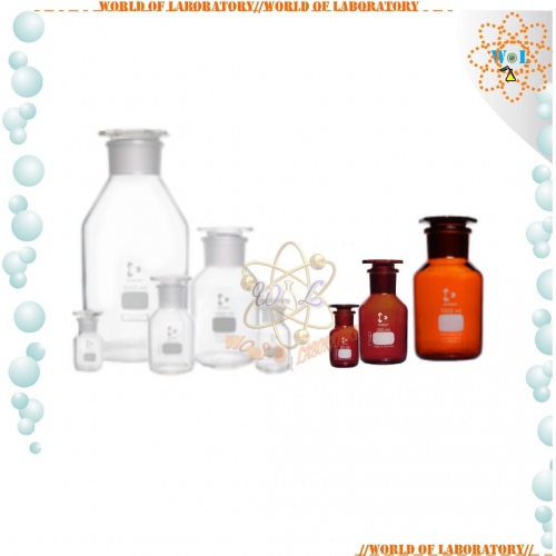 DURAN Reagent Bottle, Wide Neck, Clear/Amber, Borosilicate Glass, Variable Capcity 50 mL to 20 Liter