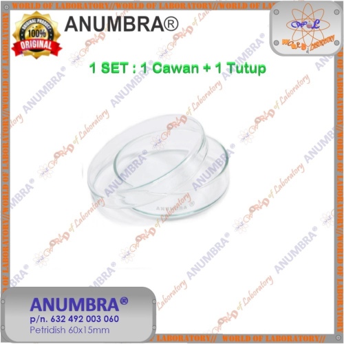 ANUMBRA PETRIDISH, Soda Lime Glass, Variable Size Diameter 60mm to 200mm