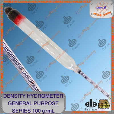 ALLA FRANCE Density Hydrometer General Purpose, Series 100 g/mL, Variable Range 0.600 to 2.000 g/mL