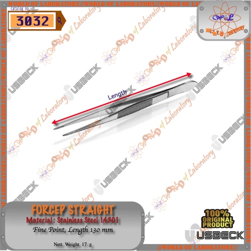 USBECK Double Spatula, Stainless Steel, Flexible, Variable Length 150 - 300mm