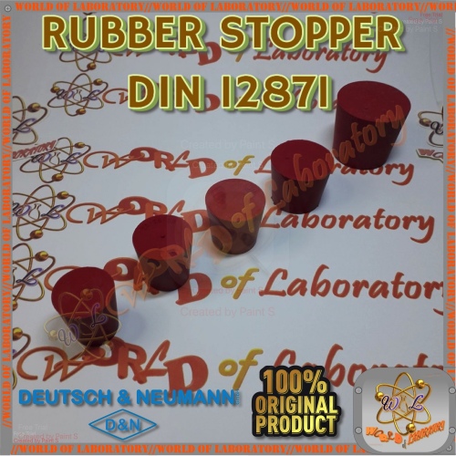 D&N Rubber Stopper, Red. DIN 12871, Variabel Diameter Size