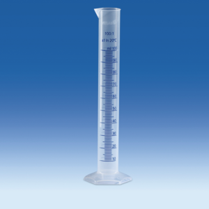 VITLAB® Measuring Cylinders, Tall Form, PP, Class B, with Molded Blue Graduations, Variable Size