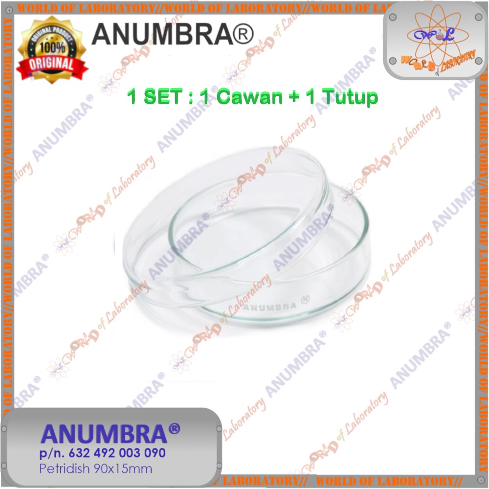 ANUMBRA® PETRIDISH, Soda Lime Glass, Variable Size Diameter 60mm to 200mm - Gambar 8