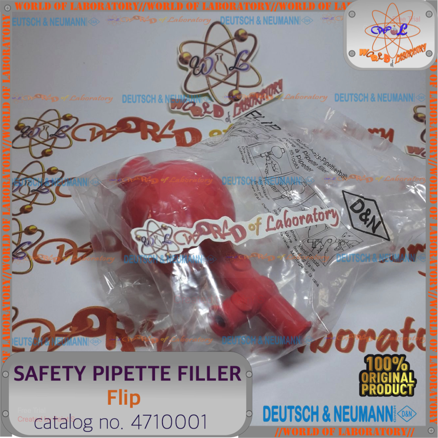 D&N® Safety Pipette Filler Type "FLIP" - Gambar 3