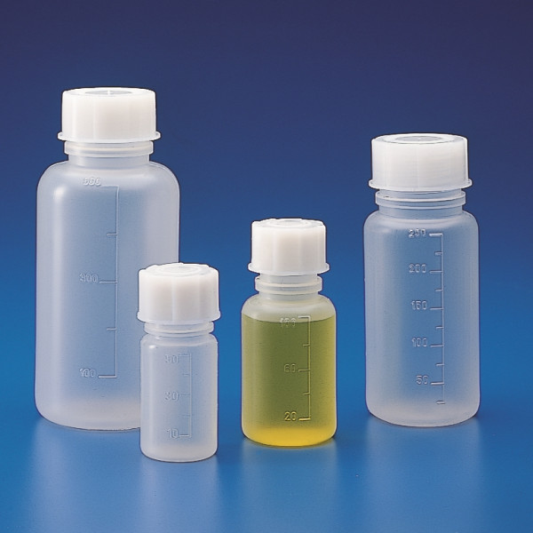 KARTELL® Bottle Polypropylene, Wide Neck, Graduated, Variable Size