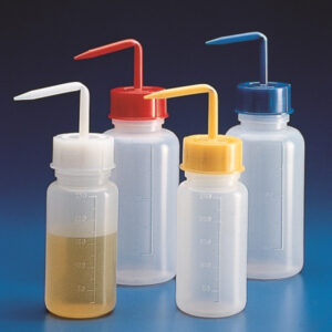 KARTELL® Wash Bottles with Integrated Tube, Wide Mouth, Variable Size